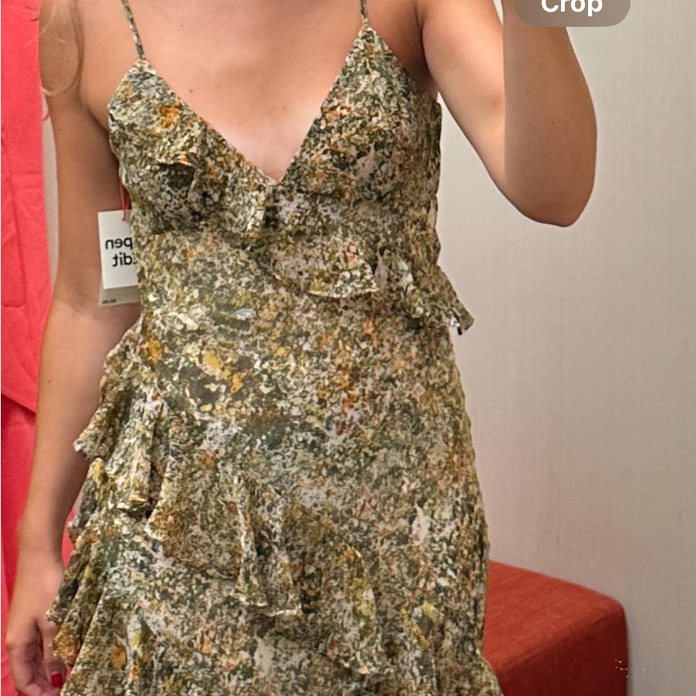 Patterned Ruffle Maxi Dress - Open Edit. - Picture 7 of 7